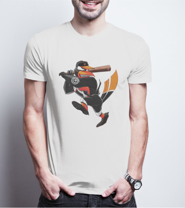 Baltimore Orioles Venom Bird Baseball Character T-Shirt