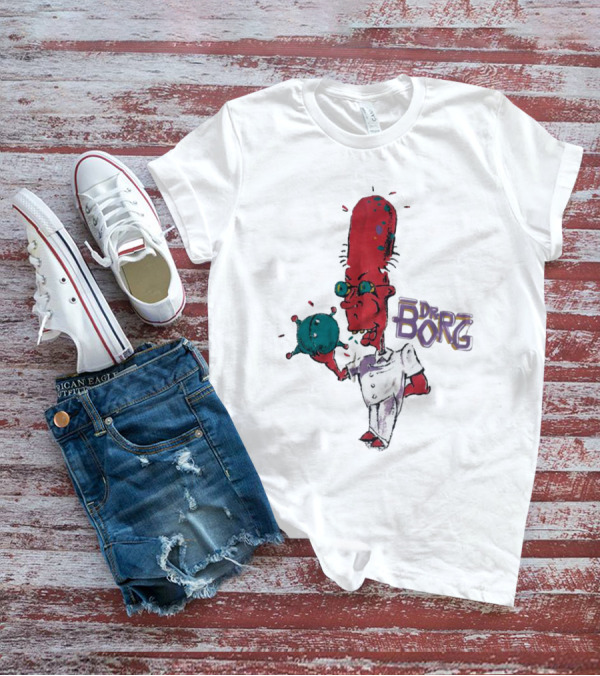 Dr Borg Mad Scientist Character With Green Bowling Ball T-Shirt