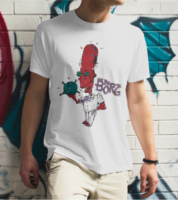 Dr Borg Mad Scientist Character With Green Bowling Ball T-Shirt