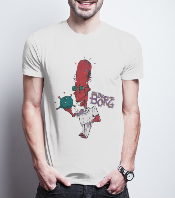 Dr Borg Mad Scientist Character With Green Bowling Ball T-Shirt