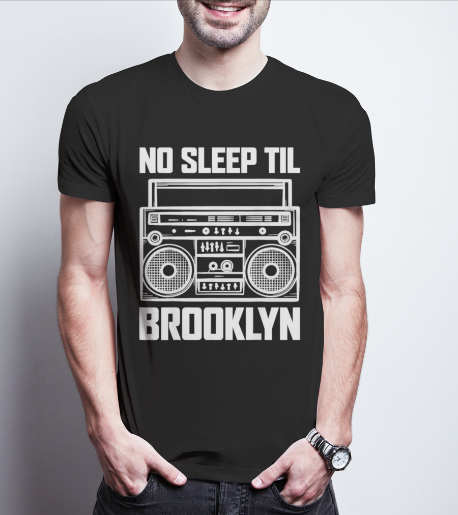 No Sleep Til Brooklyn Boombox T-Shirt