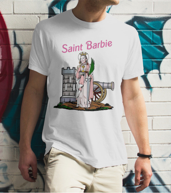 Saint Barbie Tower And Cannon Iconic T-Shirt