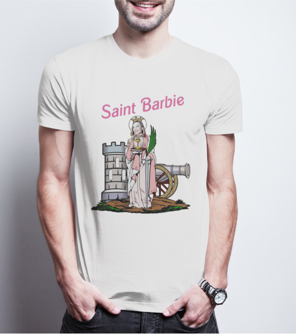 Saint Barbie Tower And Cannon Iconic T-Shirt