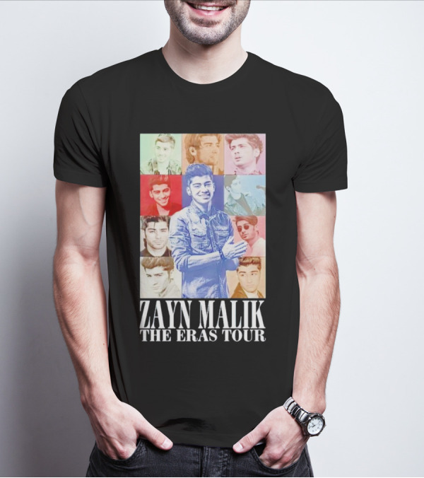 Zayn Malik The Eras Tour Colorful Collage T-Shirt