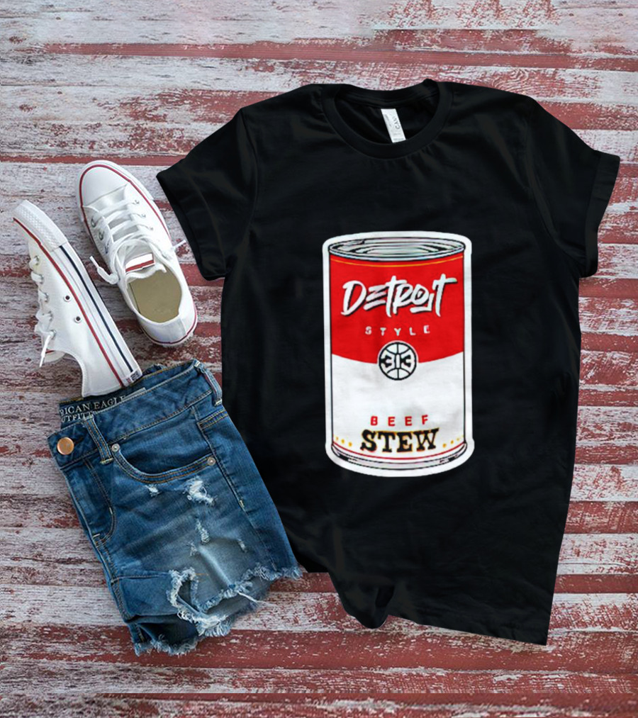 Detroit Style 313 Beef Stew Can T-Shirt