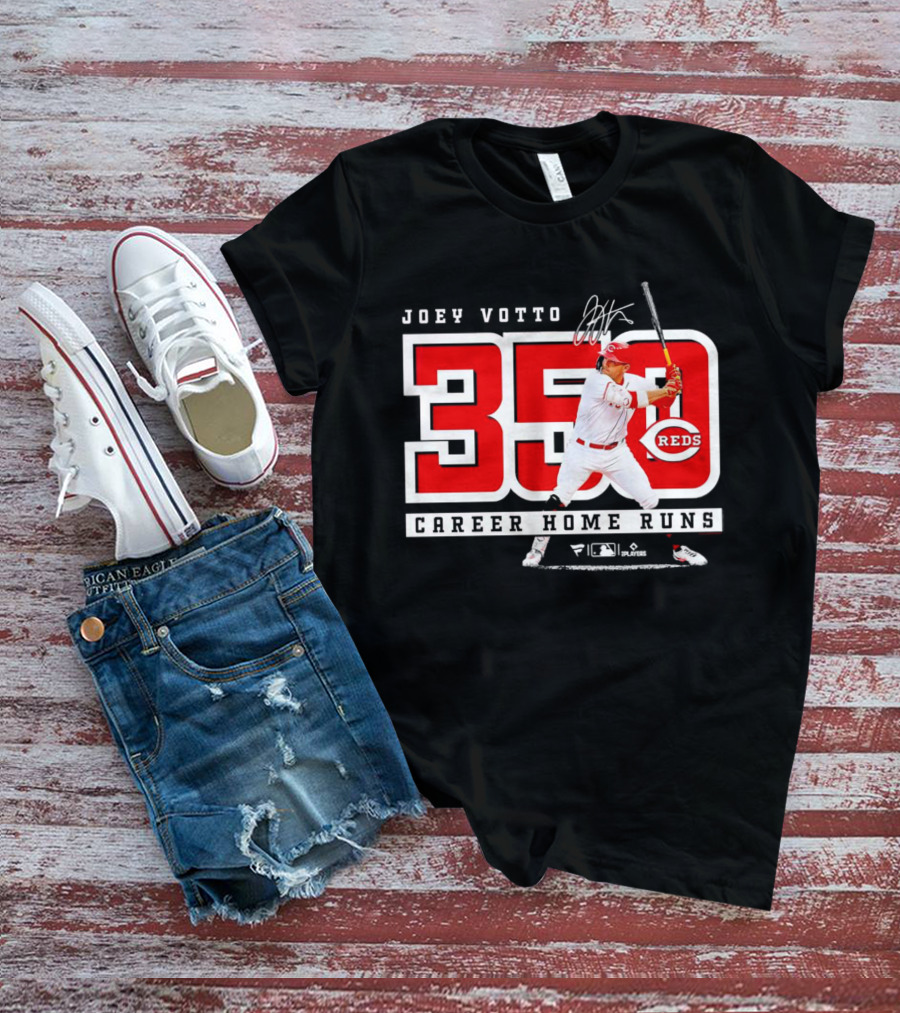 Joey Votto Reds 350 Career Home Runs Signature T-Shirt