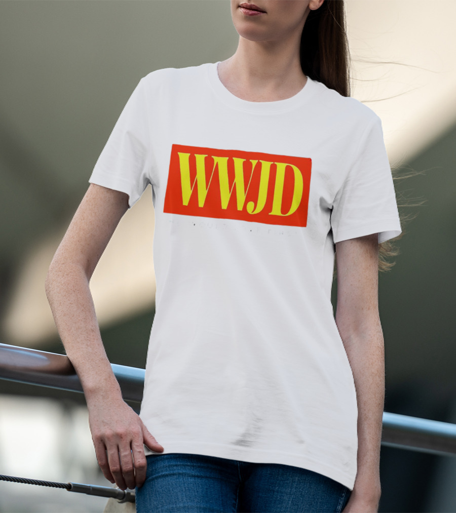 WWJD He Would Love First Bold Red T-Shirt