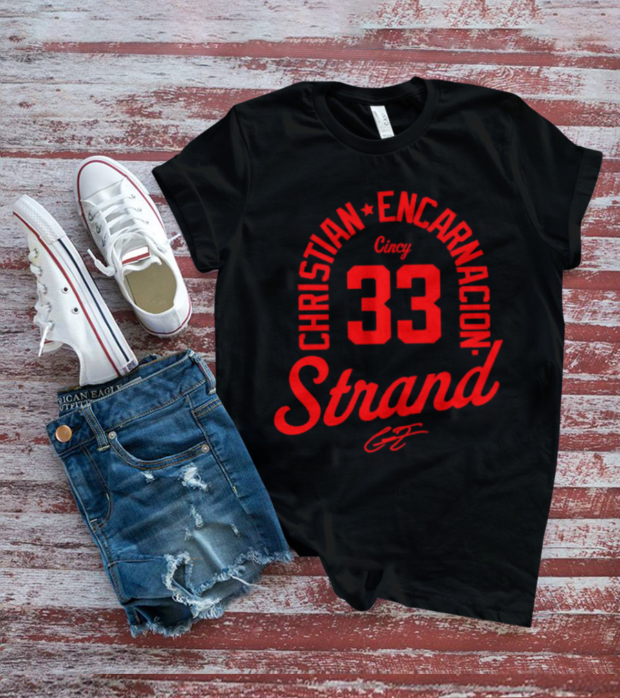 Christian Encarnacion Strand 33 Cincy Reds T-Shirt