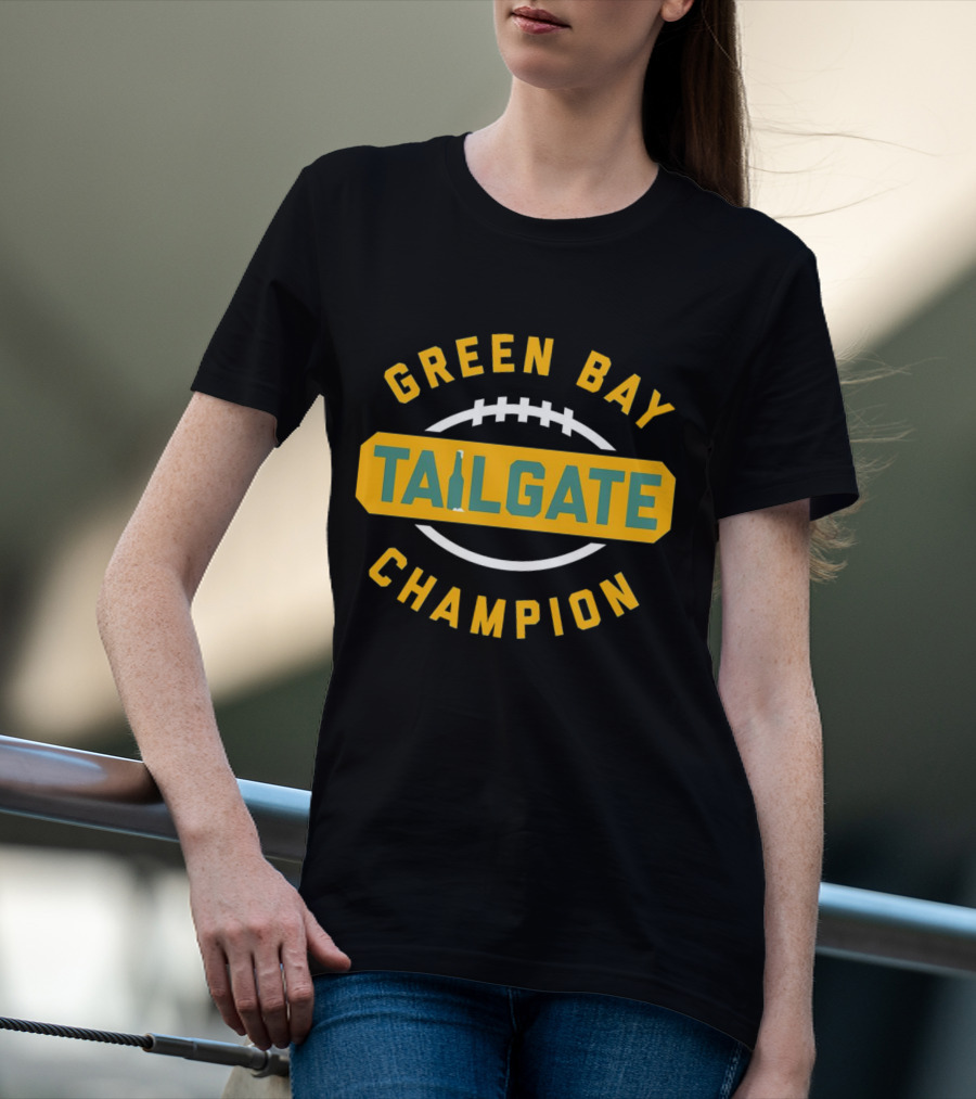 Green Bay Packers Tailgate Football Champion T-Shirt