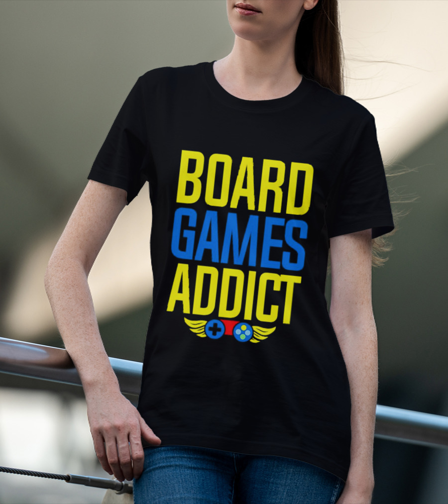BOARD GAMES ADDICT CONTROLLER WINGS T-Shirt