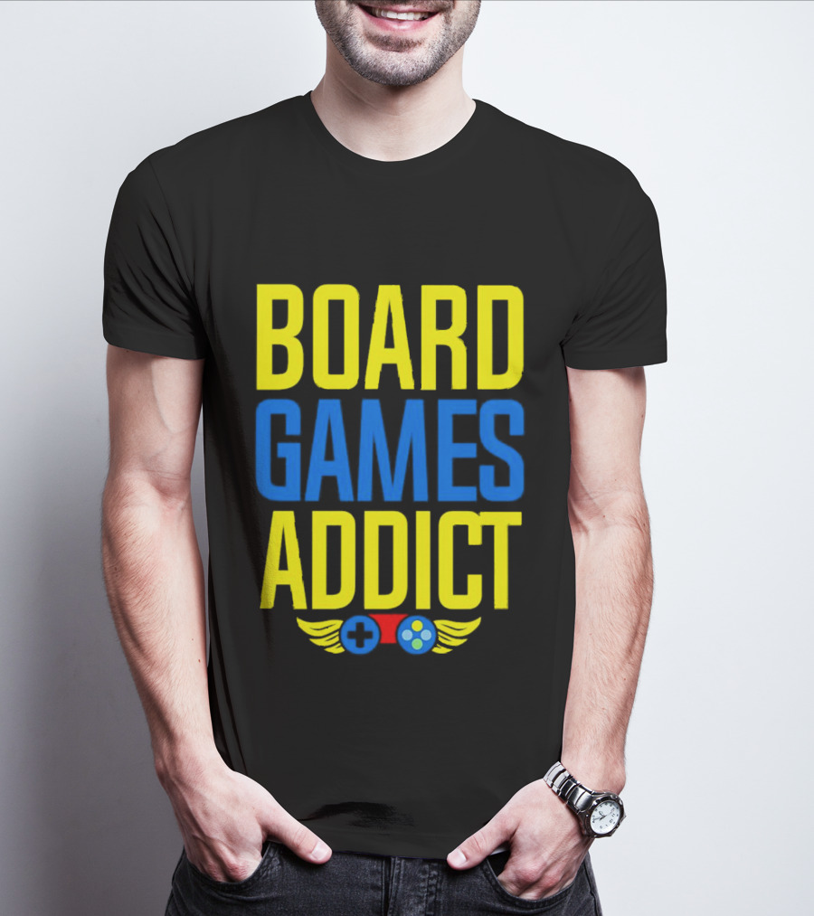 BOARD GAMES ADDICT CONTROLLER WINGS T-Shirt