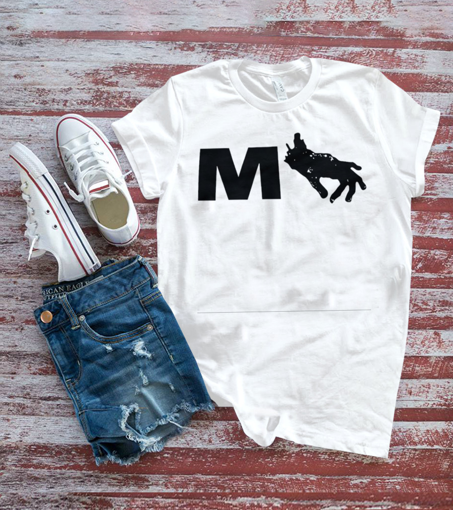 Monkeypaw Productions M With Hand Silhouette Jordan Peele T-Shirt