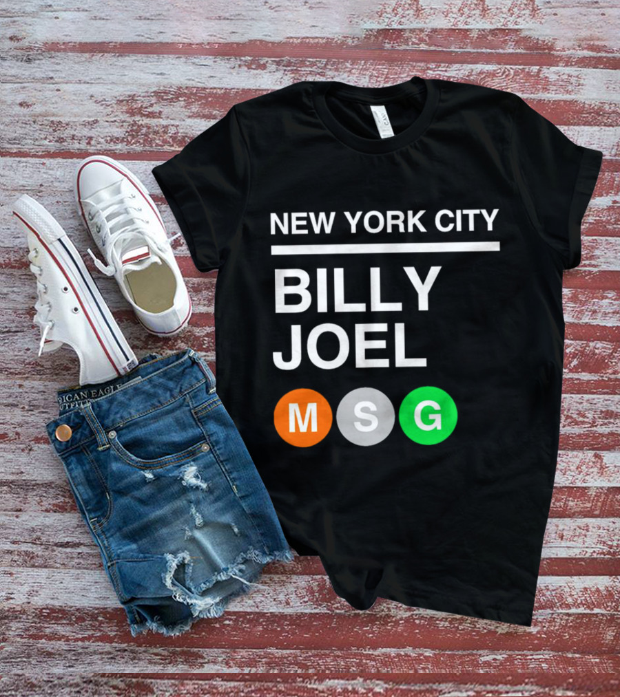 NEW YORK CITY BILLY JOEL MSG Subway T-Shirt