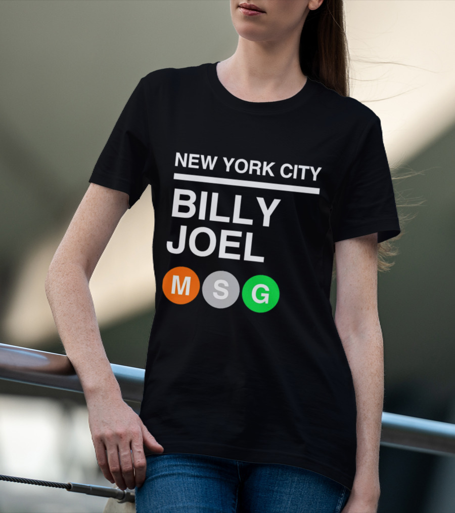 NEW YORK CITY BILLY JOEL MSG Subway T-Shirt