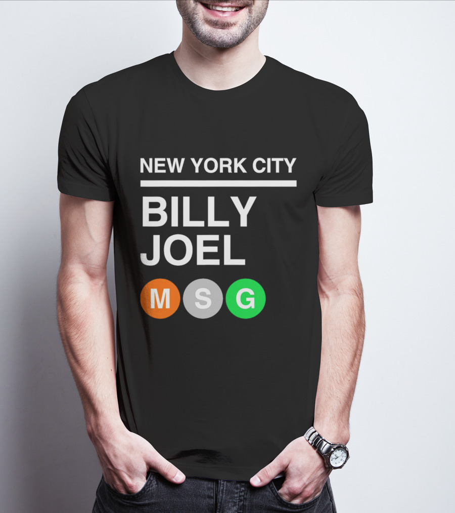 NEW YORK CITY BILLY JOEL MSG Subway T-Shirt