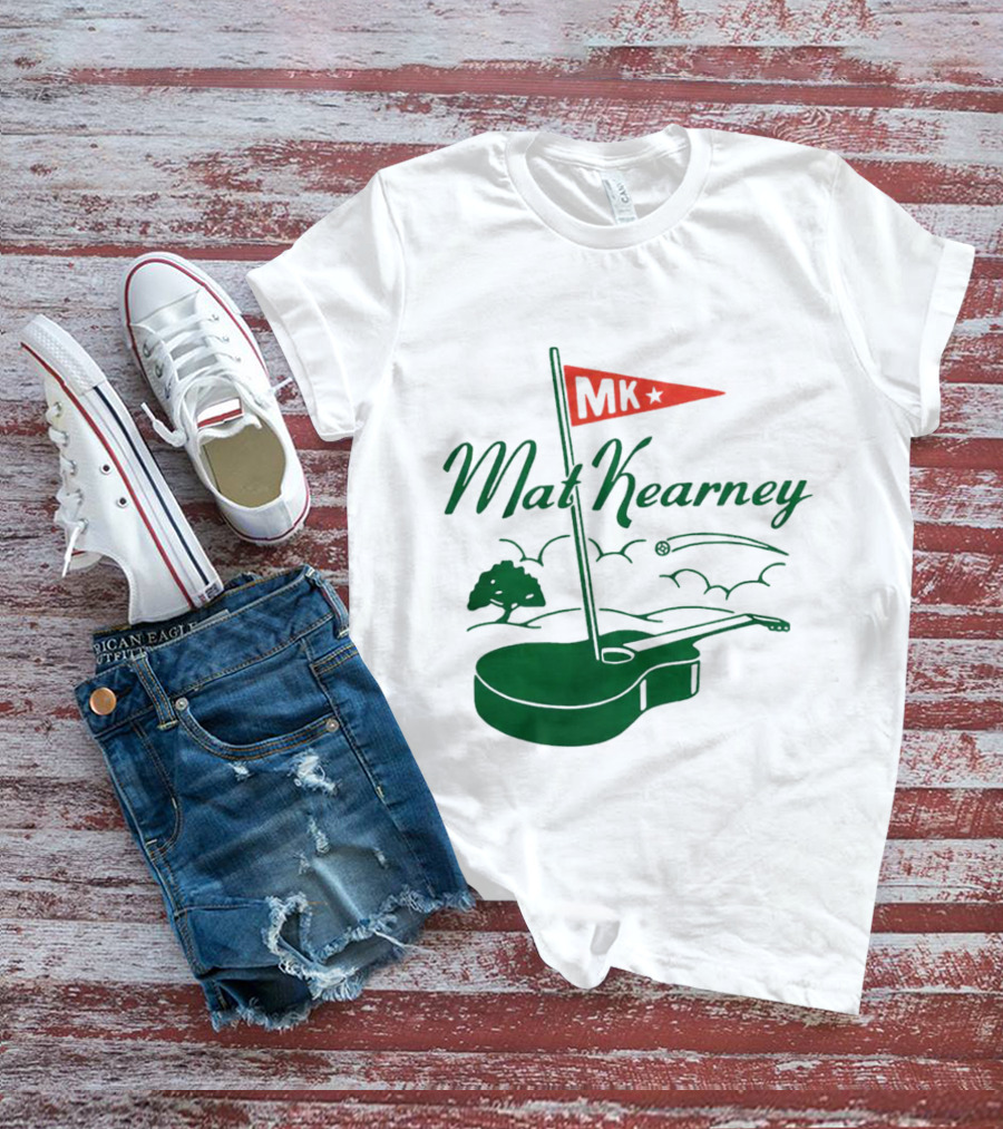 Mat Kearney MK Golf Guitar Flag T-Shirt