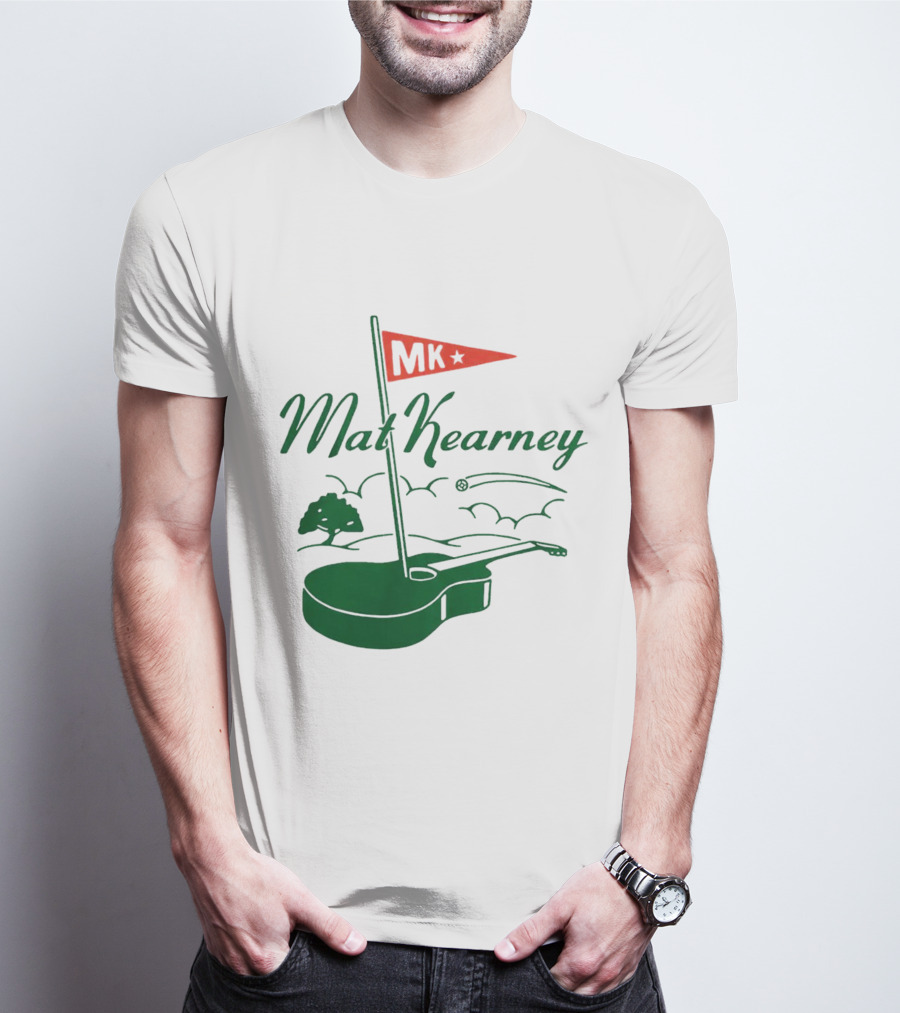Mat Kearney MK Golf Guitar Flag T-Shirt