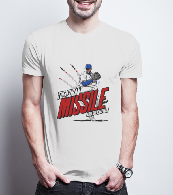 Aroldis Chapman The Cuban Missile Texas MLBPA T-Shirt