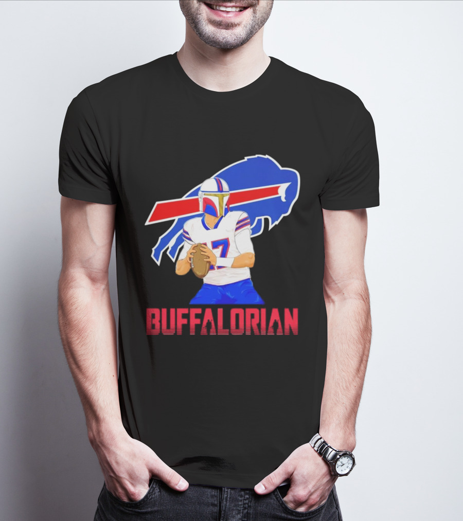 Bufflaorian Buffalo Bills Football Player With Buffalo T-Shirt
