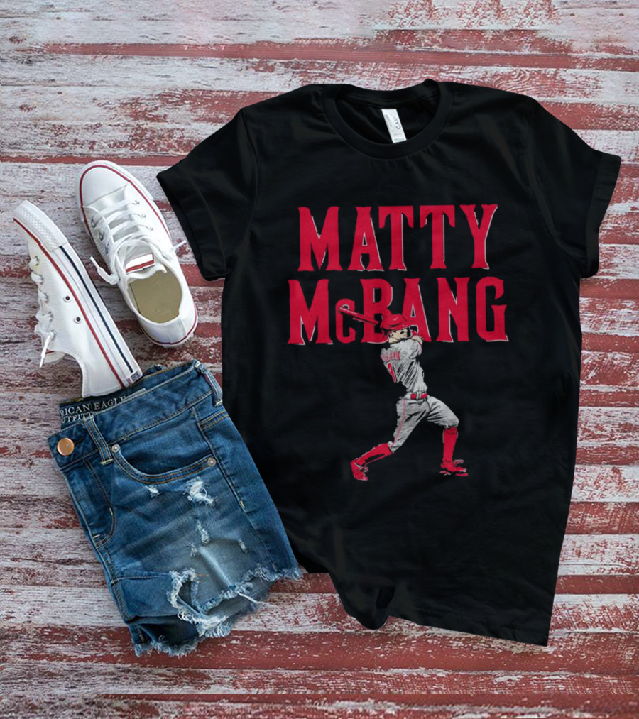 Matty McBang Matt McLain Cincinnati Reds Baseball Player T-Shirt