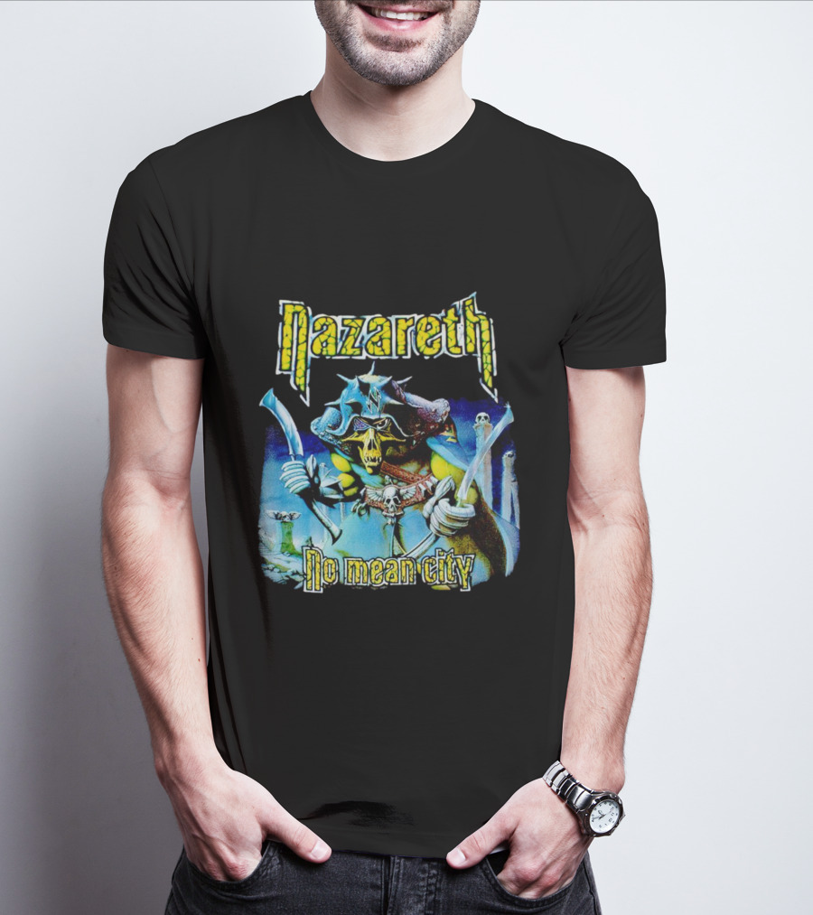 Nazareth No Mean City Skeleton Warrior T-Shirt