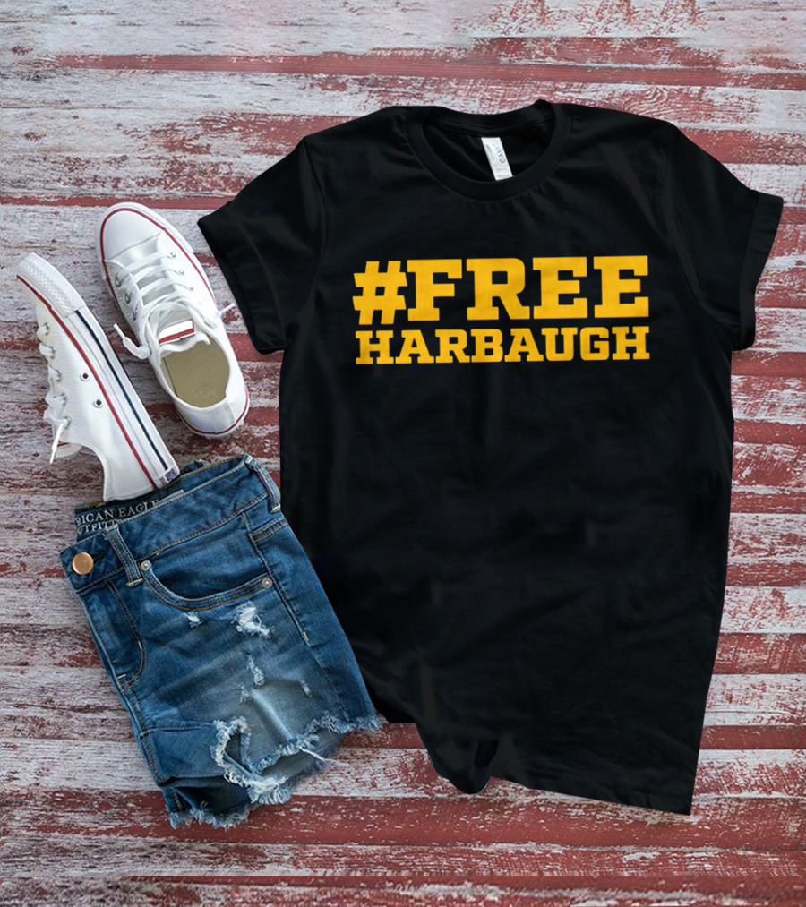 Free Harbaugh Sports Team Support T-Shirt