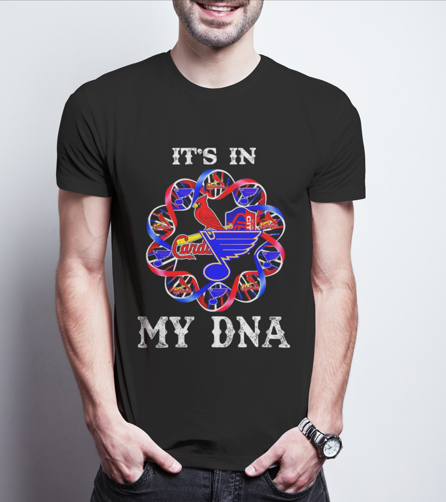 It's In My DNA St Louis City SC Cardinals Blues T-Shirt