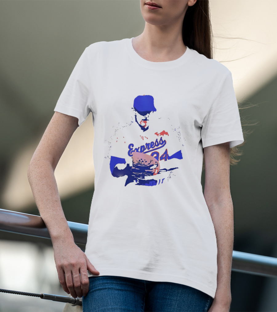 Round Rock Express Nolan Ryan 34 Bloody Lip T-Shirt