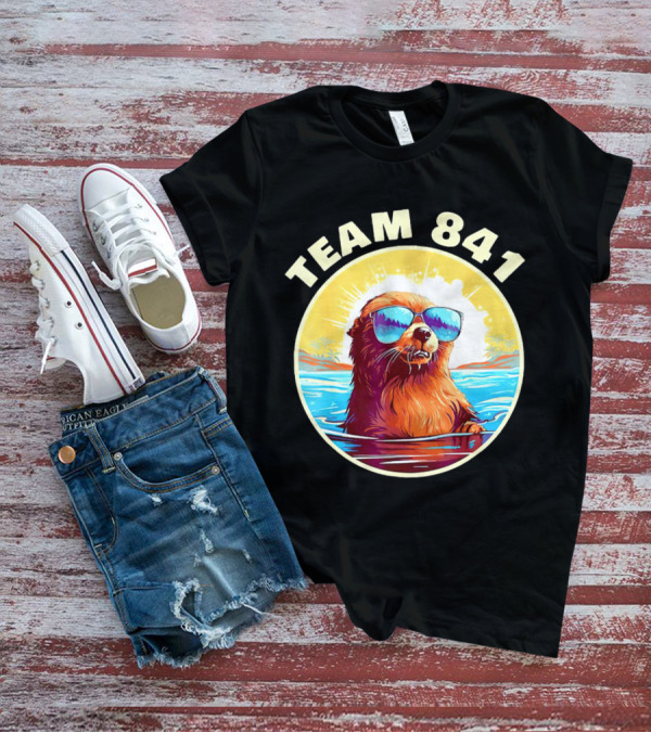Team 841 Surfing Otter My Way California Sea Otter T-Shirt