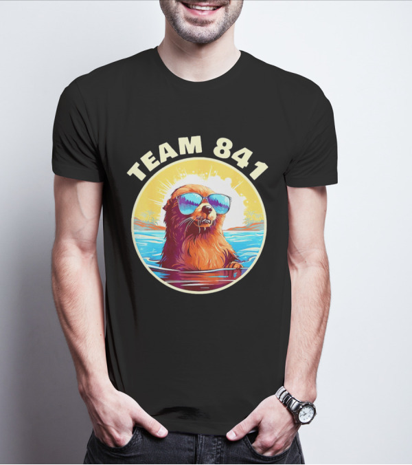 Team 841 Surfing Otter My Way California Sea Otter T-Shirt