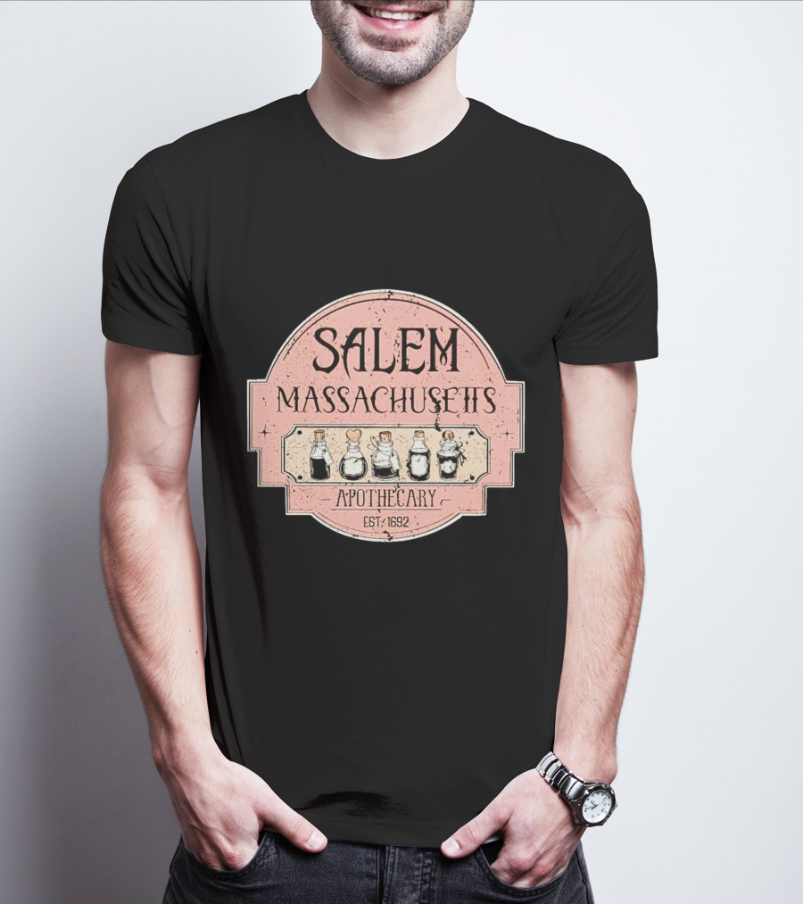 Salem Massachusetts Apothecary Est. 1692 Halloween T-Shirt