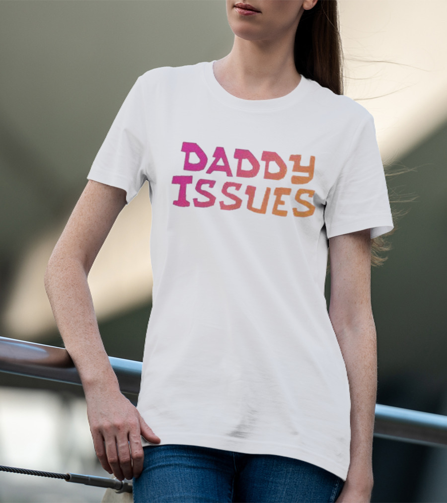 Daddy Issues Gradient Text T-Shirt