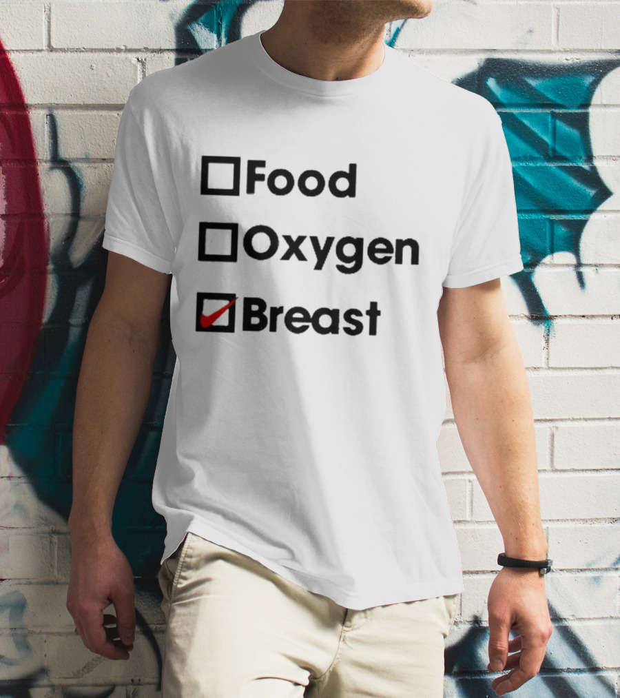 Food Oxygen Breast Checkmark T-Shirt