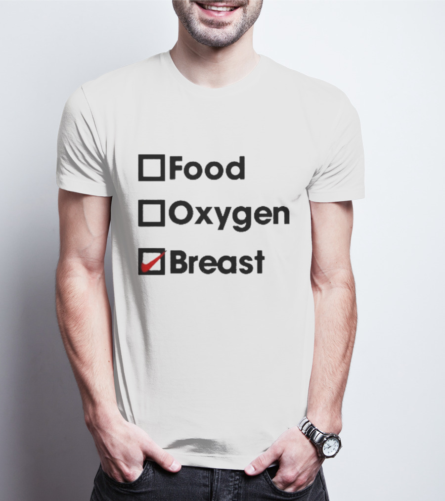 Food Oxygen Breast Checkmark T-Shirt