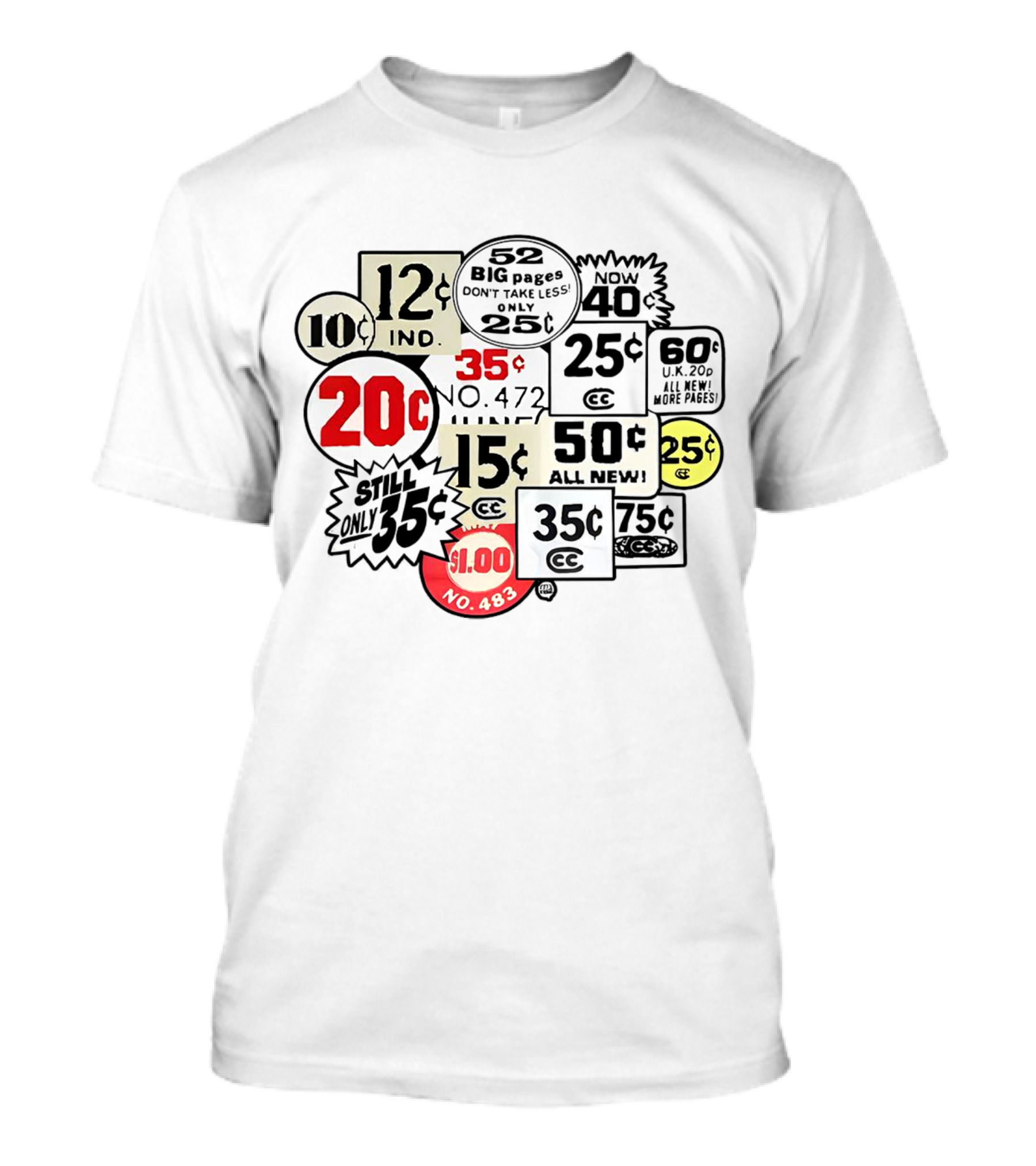 Soundfx Comic Prices 10¢ 12¢ 15¢ 20¢ 25¢ 35¢ 50¢ $1.00 52 Big Pages Collection 60¢ 75¢ 40 New Pages T-Shirt