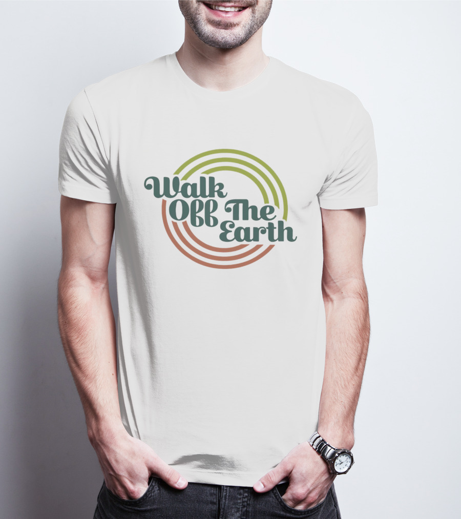 Walk Off The Earth Retro Circle Vintage Stripes T-Shirt