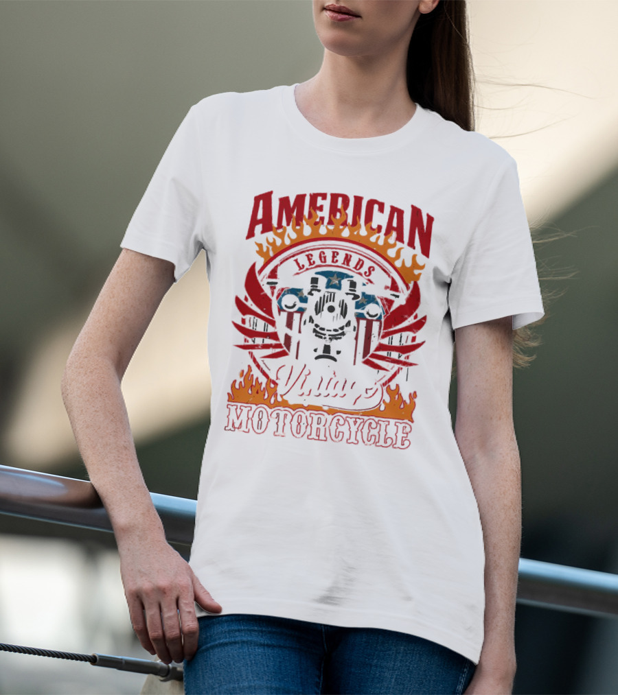 American Legends Vintage Motorcycle T-Shirt
