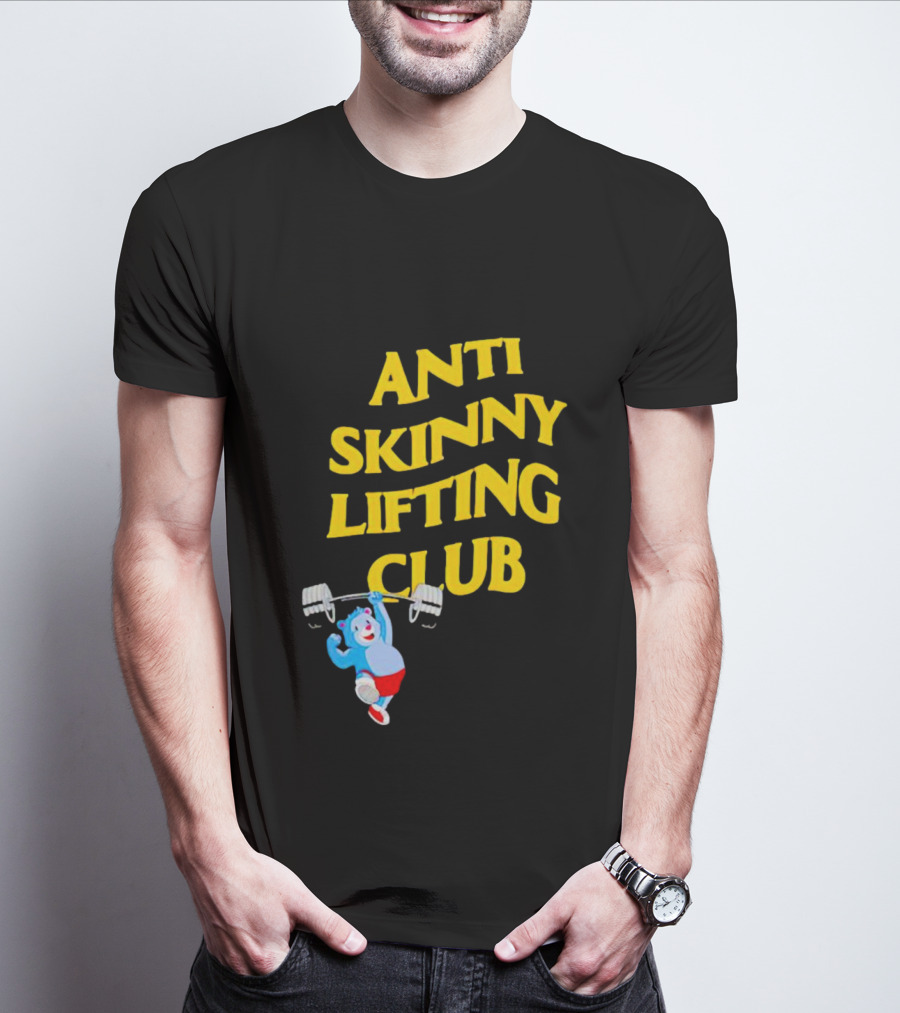 Anti-Skinny Lifting Club Bear Weightlifting T-Shirt