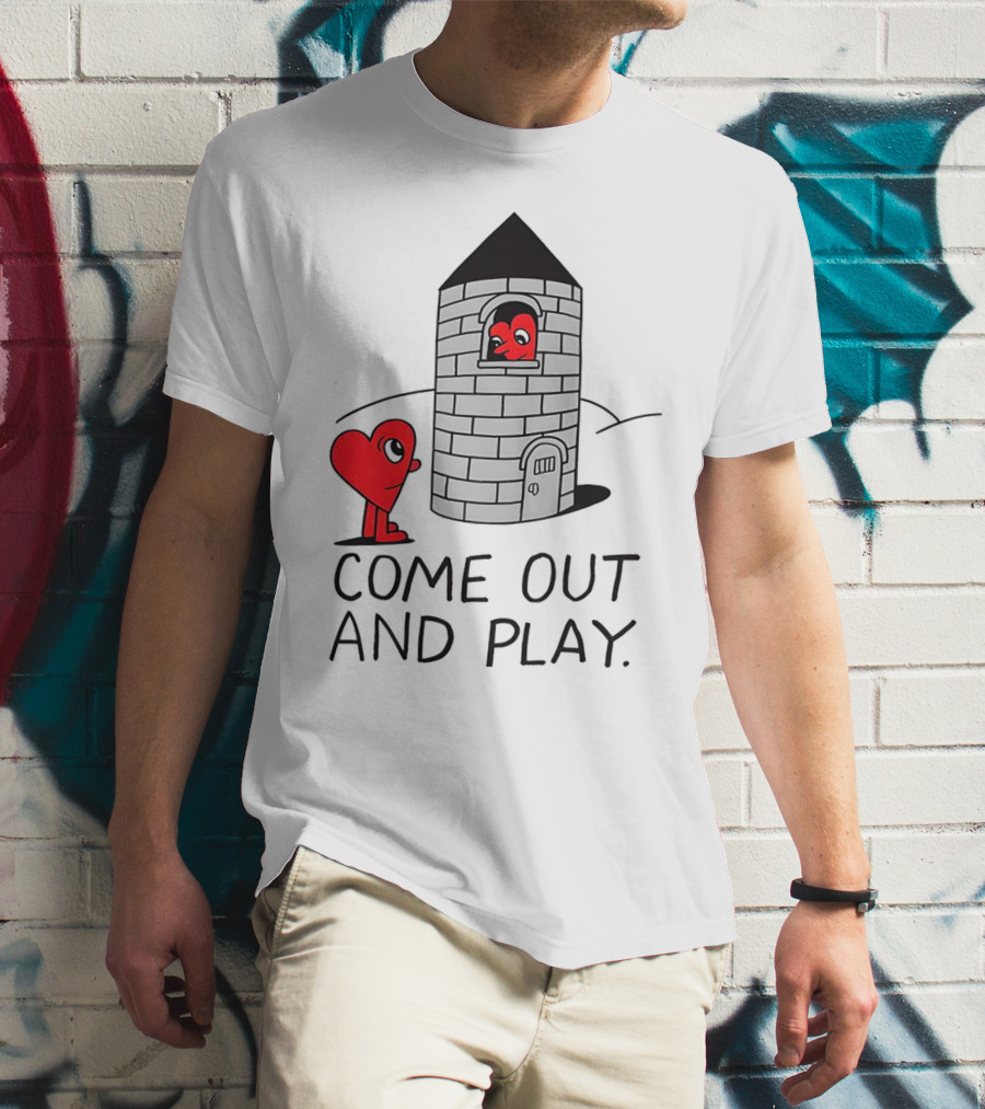 Come Out And Play Heart Characters By Tower T-Shirt