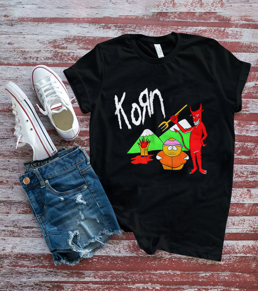 Korn South Park Eric Cartman And Devil Scene T-Shirt