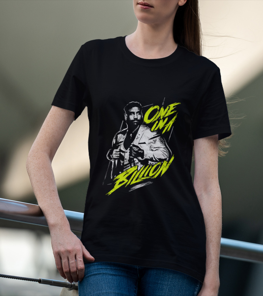 One In A Billion Satnam Singh Stylin’ Retro Vibe With Bold Neon Text T-Shirt