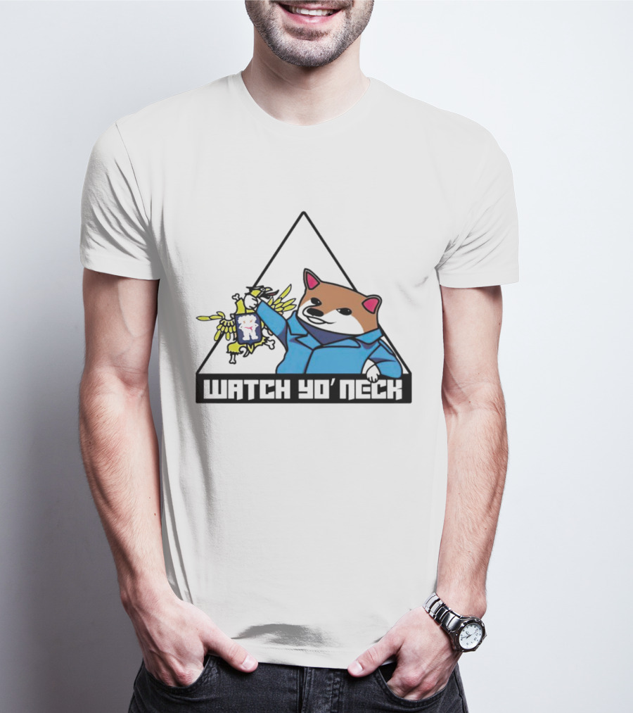 WATCH YO’ NECK RACOON HOLDING CHICKEN T-Shirt