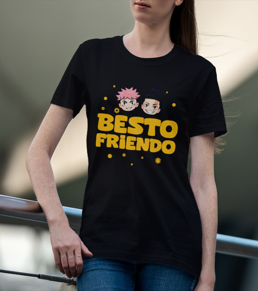 Besto Friendo Itadori Todo Jujutsu Kaisen Anime Characters Fun T-Shirt