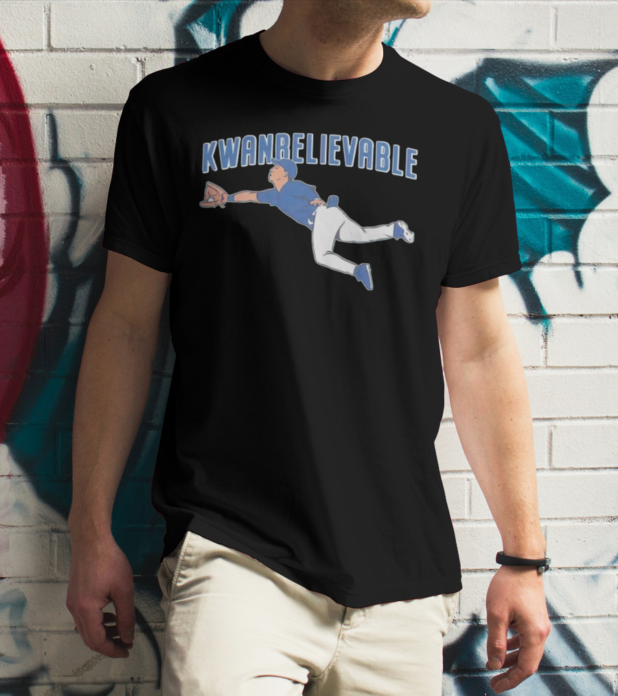Cleveland Guardians Steven Kwan Kwan Believable Baseball Catch T-Shirt