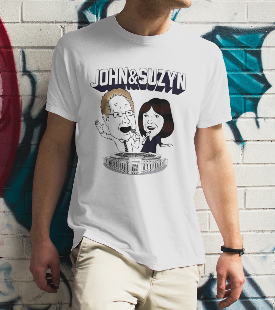 New York Yankees John And Suzyn Commentary At Yankee Stadium T-Shirt