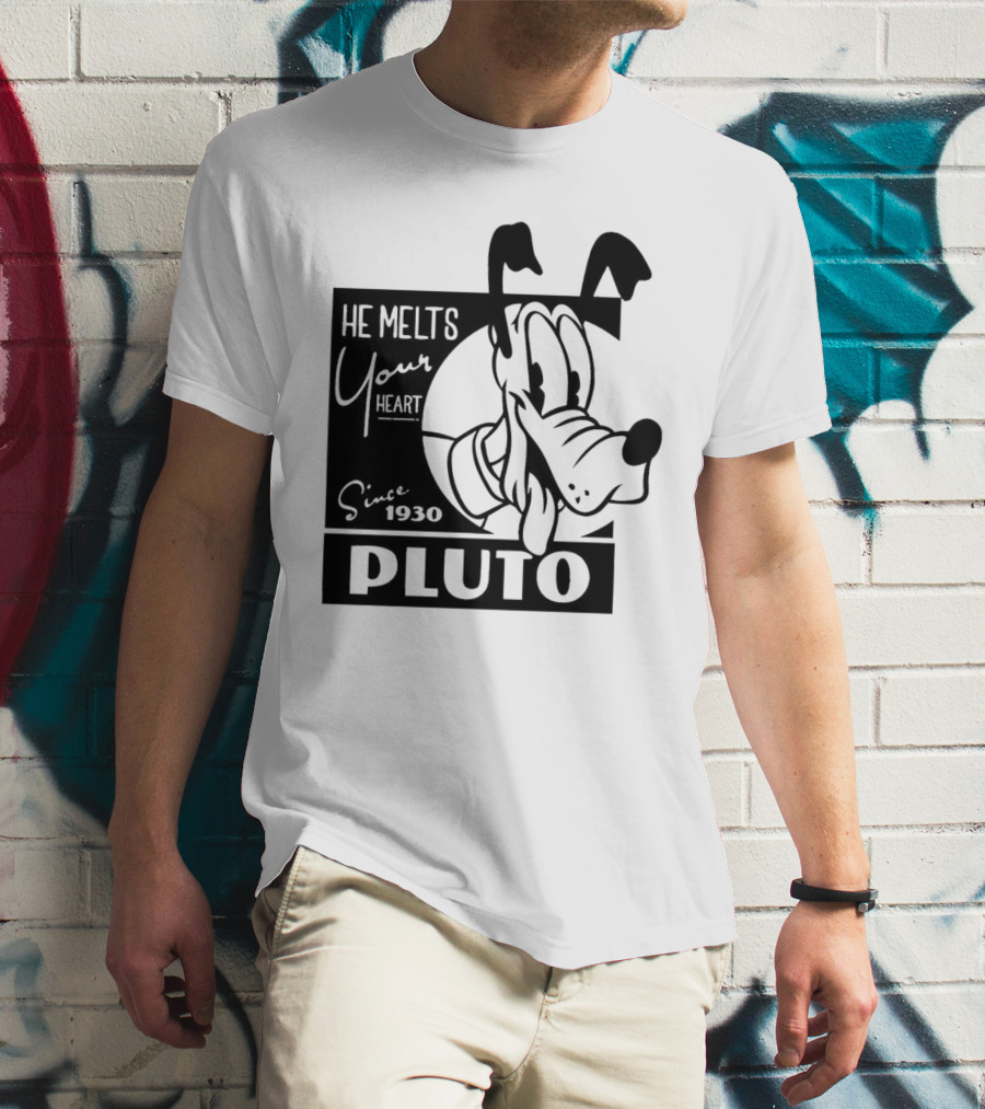 Pluto He Melts Your Heart Since 1930 T-Shirt