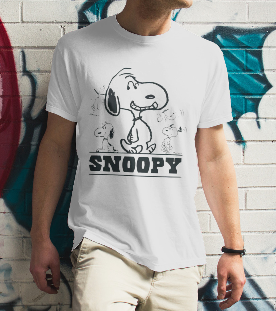 Peanuts Snoopy Sketch Montage T-Shirt