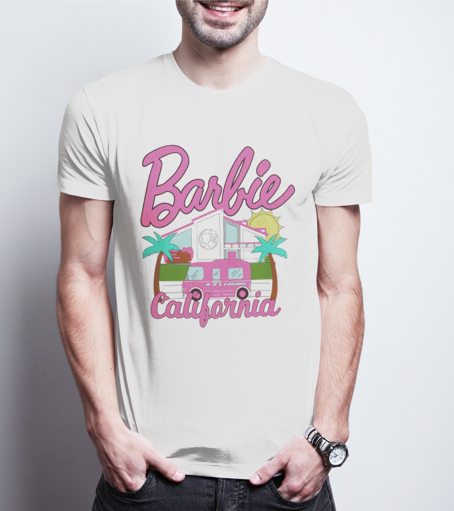 Barbie Dreamhouse California Camper With Palm Trees And Sun T-Shirt