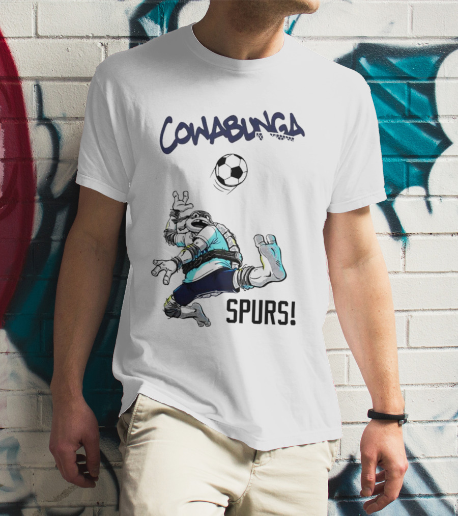Cowabunga Soccer Spurs X Teenage Mutant Ninja Turtles T-Shirt