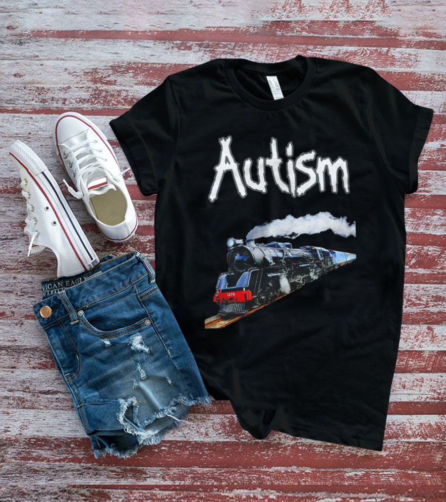 Autism Locomotive Journey 1275 Steam Engine T-Shirt